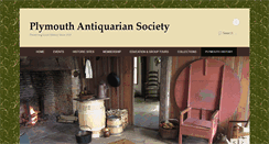 Desktop Screenshot of plymouthantiquarian.org
