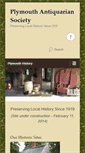 Mobile Screenshot of plymouthantiquarian.org